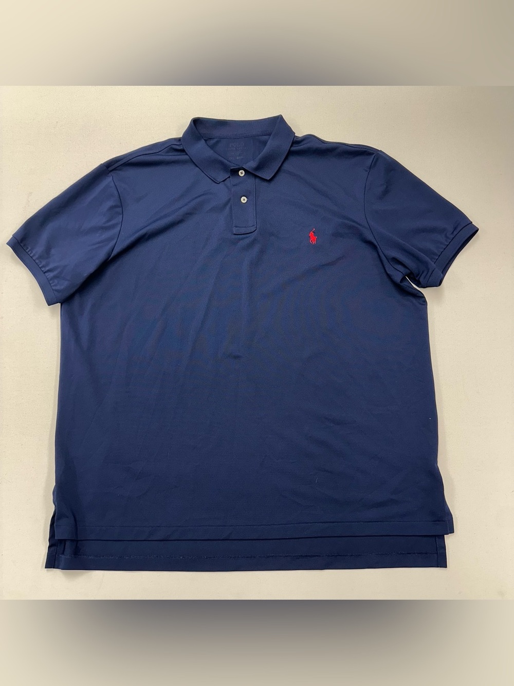 Polo Ralph Lauren Performance Polo Shirt Men's 2XL Navy Blue Golf Casual